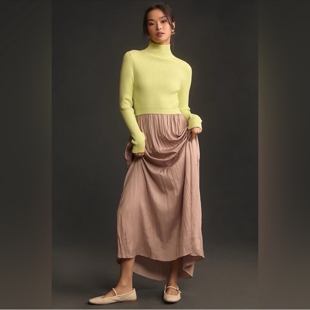 Brand NEW By Anthropologie The Thea Twofer Sweater Dress